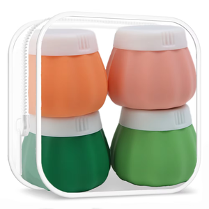 Juego de 30 ml de Envases de Silicona Ecológicos a Prueba de Fugas para Cosméticos, Recipientes Reutilizables para Belleza, Tarro de Loción, Tarro de Crema de Viaje - Product Image 1