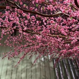 Hot Sale Custom ized Groß bäume Künstliche Kirschblüte Baum Hochzeits dekoration Indoor Outdoor Baum Rosa Weiße Blumen - Product Image 2