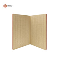 Panneaux muraux en placage de bois insonorisants WINEGO, ignifuges, NRC 0.8, micro-perforés, pour salles de concert, hôtels