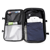 Mochila de viaje antirrobo expandible de gran capacidad 2025, bomba de aire de compresión al vacío, cremallera geométrica, poliéster para negocios