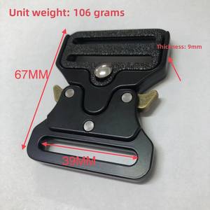 Ceinture tactique de travail en métal noir avec boucle rapide 25mm 32mm 38mm 50mm, ceinture de luxe classique et sûre - Product Image 2