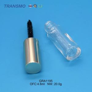 Tubo de Rímel Vacío Transparente, Envase de Tubo de Rímel, Botella Vacía para Delineador de Ojos, Tubos de Rímel Dorados - Product Image 4