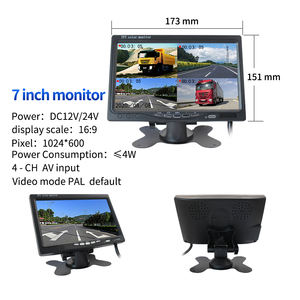 720P/1080P 4G 5G GPS 와이파이 4채널/6채널/8채널 SD/HDD 차량용 스쿨버스 트럭 모바일 DVR 키트 감시 카메라 시스템 - Product Image 2