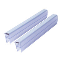 Oferta Especial: Burlete Magnético de PVC Transparente de Doble Ala, Impermeable y Antifrío para Baño, Precio de Fábrica