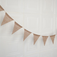 12, 18 ou 36 guirlandes de fanions en toile de jute pour Halloween, Noël, anniversaire, baby shower, Thanksgiving, Pâques