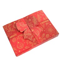 Boîte cadeau de Noël personnalisable en forme de livre de qualité supérieure avec impression UV, emballage en carton blanc