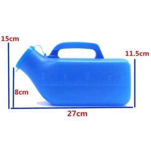Urinoir en plastique 1200 ml avec couvercle, type sur pied, pour hommes, usage hospitalier - Product Image 2