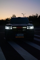 Accessoires extérieurs en plastique pour BYD Ti7 Leopard 7 : Logo de calandre lumineux et éclairage d'ambiance Black Knight