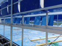 Panneau en fibre de verre moulé Enbuess Pultruded FRP pour l'aquaculture, série de supports pour culture de Nori, résistant à la corrosion UV