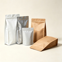 Emballage personnalisé en sachet stand-up biodégradable avec fenêtre, sachet stand-up avec fermeture éclair, emballage en sachet stand-up de qualité alimentaire