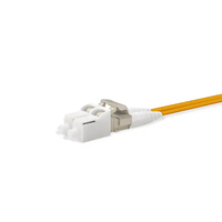 1m (3ft) LC ke LC Duplex OS2 Mode tunggal PVC (OFNR) 2.0mm kabel Patch optik serat Buffered ketat