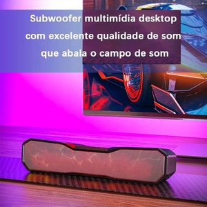 Bt333 BT Loa Thêm bass với Built-in khuếch đại âm thanh không dây <span class=keywords><strong>Bar</strong></span> rạp hát tại nhà Hệ thống LED ngọn lửa bầu không khí Bluetooh Loa - Product Image 6