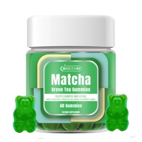 Bonbons gélifiés au thé vert brûleur de graisse Matcha (60 unités) certifiés Halal, marque privée OEM, complément coupe-faim pour femmes et hommes