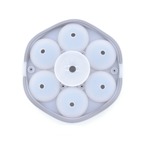 Vente en gros de machine à boules de glace professionnelle personnalisée sans BPA moule à glaçons en silicone de qualité alimentaire rond à 7 cavités