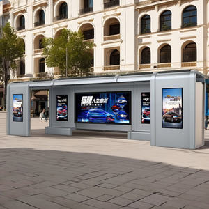 Thiết kế thiết kế hiện đại cao cấp trạm xe buýt Chất lượng cao mới trạm xe buýt làm bằng thép trên đường phố - Product Image 3