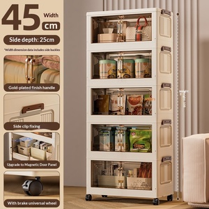 Organisateur de rangement magnétique en plastique avec porte, design pliable pour l'organisation de la maison, de la salle de bain, de la chambre à coucher, de la <span class=keywords><strong>cuisine</strong></span> et du comptoir - Product Image 1