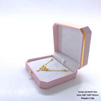 Boîte à bijoux haut de gamme en cuir faite à la main, emballage personnalisé avec logo, boîte cadeau pour bijouterie
