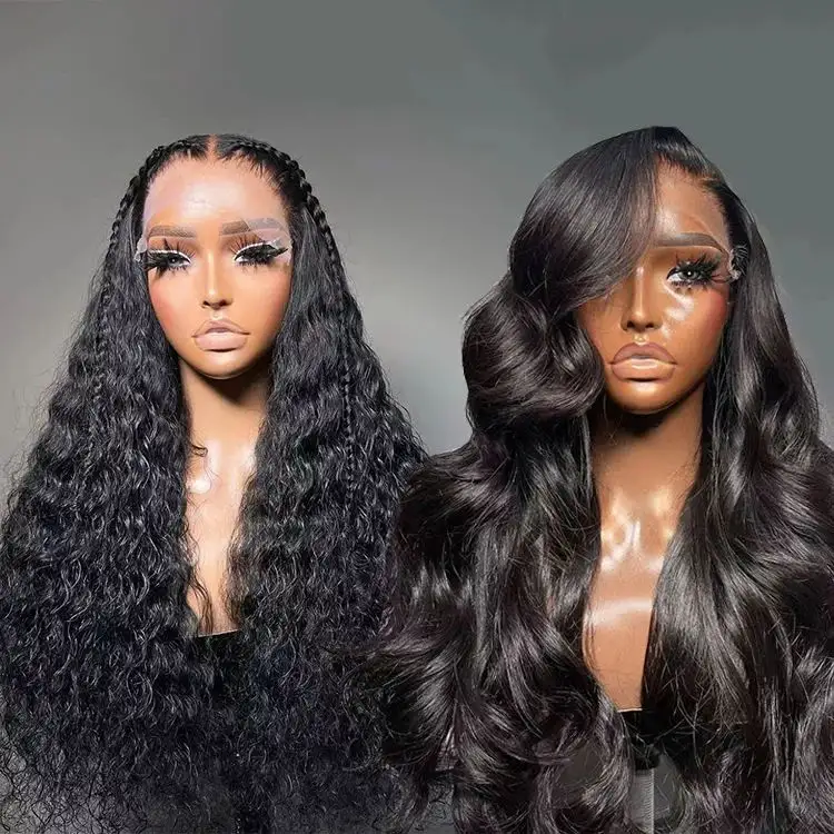 XBL Hair US Warehouse full lace front bundles 13x4 13x6 hd lace wholesale raw virgin cuticle aligned human hair lace wigs vendor