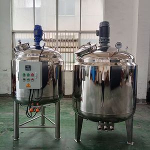 Cuve de mélange électrique à chemise vapeur, personnalisée, 500L 1000L, en acier inoxydable 304 316L, avec homogénéisateur et agitateur, pour gel douche et shampoing liquide - Product Image 4