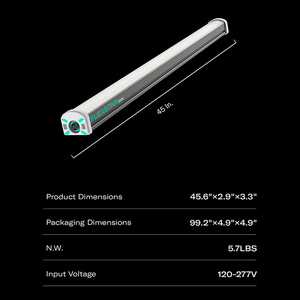 R8 <strong>Spectrum</strong> 4Ft Free Tax 120 Watt Full <strong>Spectrum</strong> Plant Under Canopy Grow Light Bar - Product Image 4