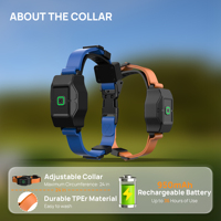 Sistema de Contención para Perros con GPS Virtual Inalámbrico Sin Suscripción, Collar Inteligente de Entrenamiento Remoto, Valla Eléctrica GEO para Perros