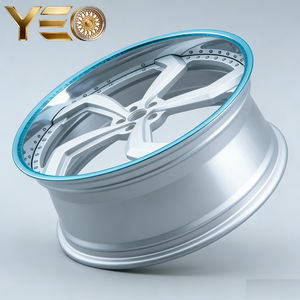 Cerchi in Lega Iconici <span class=keywords><strong>Blu</strong></span> Lip Forged a 2 Pezzi con 5 Razze a Y per BMW, Cerchi Personalizzati da 20-24 Pollici per Audi Porsche Cayenne - Product Image 2