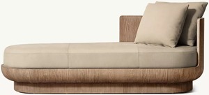 Sang trọng trong nhà bằng gỗ cao khả năng phục hồi sạch lót Polyurethane bọt đệm đơn giản da Phân đi văng - Product Image 4