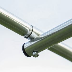 <span class=keywords><strong>Serre</strong></span> agricole portable ronde à toit en polyéthylène <span class=keywords><strong>de</strong></span> 300x300x200 cm avec structure en acier et protection UV pour la culture des fleurs - Product Image 6