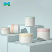 Pot cosmétique en plastique de haute qualité, emballage pour soins de la peau, récipient en plastique 200g, pot cosmétique en plastique de luxe avec couvercle