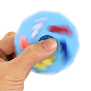 Bán buôn hai mặt ngón tay con quay hồi chuyển giải nén đồ chơi nhựa xoay hạt <span class=keywords><strong>Fidget</strong></span> Cube Giảm căng thẳng và tập trung đồ chơi - Product Image 2