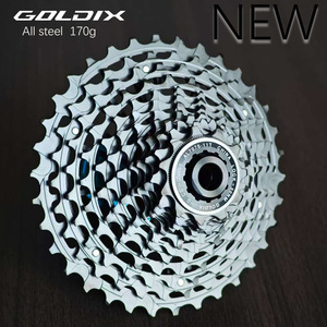 GOLDIX Nuevo <span class=keywords><strong>Cassette</strong></span> de bicicleta de <span class=keywords><strong>carretera</strong></span> ultraligero HG de <span class=keywords><strong>11</strong></span>/12 velocidades negro de acero completo Diseño de una pieza integrado - Product Image 2