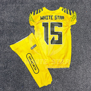 Concevez votre propre uniforme de football américain personnalisé avec un matériau en polyester léger et respirant, uniforme américain respectueux de l'environnement - Product Image 6