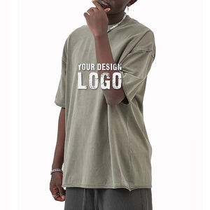 T-shirts pour hommes en coton batik vintage en gros, OEM, grande taille, style streetwear, décontractés, manches courtes, amples, sport, surdimensionnés - Product Image 2