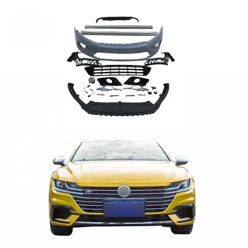 Prezzo competitivo paraurti per auto VW CC upgrade to R line body kit auto anteriore labbro diffusore grill