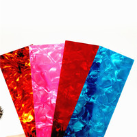 Couleur Celluloïd Feuille Bande Usine Vendre Divers Perle Guitare OEM 3 Plis Blanc Pickguard Feuille Guitare Pick Impression Colorée