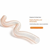 Tuyau flexible antistatique en PU à armature en acier robuste |   Tuyau de ventilation spiralé transparent résistant à l'usure |   Tube épaissi