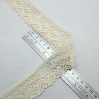 En stock – Garniture tissée en fil de coton pur, couleur naturelle, dentelle française au crochet, pour accessoires vestimentaires, canapés, rideaux YLC45