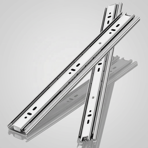 Glissière de <span class=keywords><strong>tiroir</strong></span> dissimulée Meilong à extension totale 3 volets, à rebond synchronisé, pour montage sous plan - Product Image 5