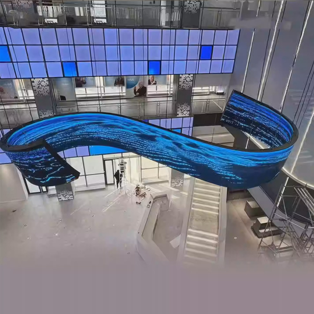 Custom Soft Flexible LED Screen P1.86 Full-Color Digital LED Display Indoor  LED Flexible Module Panel.