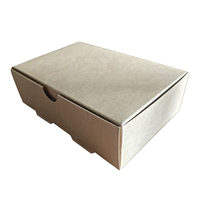 Boîte en carton kraft vierge recyclable avec lamination brillante, fond auto-scellant, pour logistique express et électronique grand public (vente en gros)