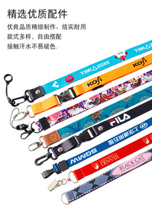 Promotional Keychain Lanyards 20mm Sublimation Printing Polyester Lanyards Breakaway Neck Lanyard With Custom Logo - Product Image 3