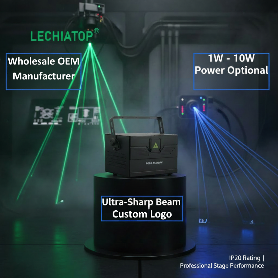 RGBW Laser Stage Light with for APP & ILDA RJ45 Interface Control for Wedding Party Birthday DJ Disco