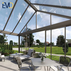Villa au design moderne de style contemporain, en aluminium, avec un jardin arrière et une structure en verre pyramidale en verre trempé - Product Image 5