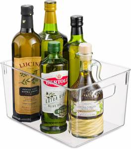 Clear Space Rectangle Injection-Molded Eco-Friendly PET Plastic <b>Storage</b> Bins 3-6L Capacity for <b>Kitchen</b> Pantry Fridge - Product Image 6