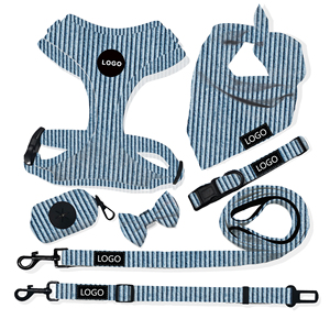 Meilleure vente de produits de luxe ensemble de <span class=keywords><strong>harnais</strong></span> pour <span class=keywords><strong>chien</strong></span> en velours côtelé matériau doux spécial <span class=keywords><strong>harnais</strong></span> pour chiot et sac à merde collier pour <span class=keywords><strong>chien</strong></span> laisse de luxe - Product Image 6