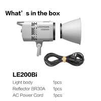 Nouvelle lampe LED COB bicolore Godox LITEMONS LE200Bi 220W pour la photographie, la vidéo, le streaming en direct et le cinéma, avec construction métallique