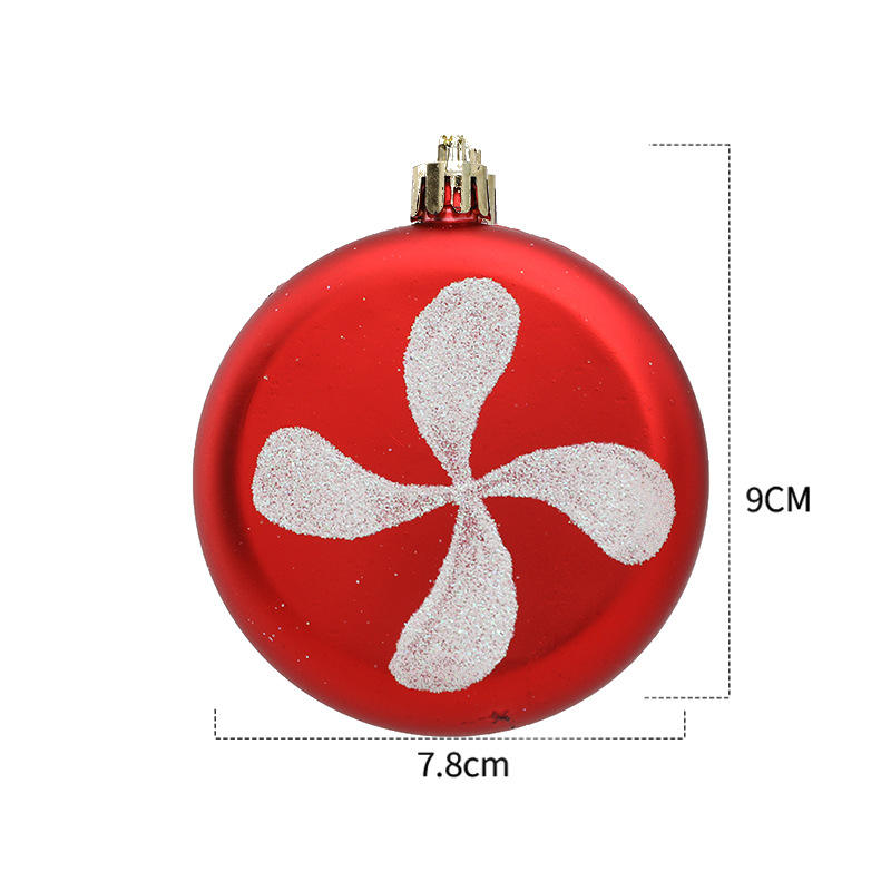 พัดลมรูปทรงใบไม้สี่แฉกสีแดง