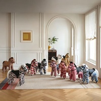 Chaise créative en forme d'animal pour enfants, chaise à bascule en tissu pour chambre à coucher, tabouret en bois pour bébé, cadeau d'anniversaire