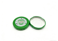 Tapa Metálica Personalizada con Diseño de Rosca, 48 mm, a Prueba de Niños, Antiderrames, Cierre de Hojalata para Frascos de Vidrio de Grado Alimenticio