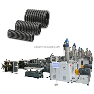 PE 110mm corrugated pipe permeable pipe perforated corrugated pipe making machine with punching device